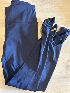 High-Rise Navy Leggings for Women